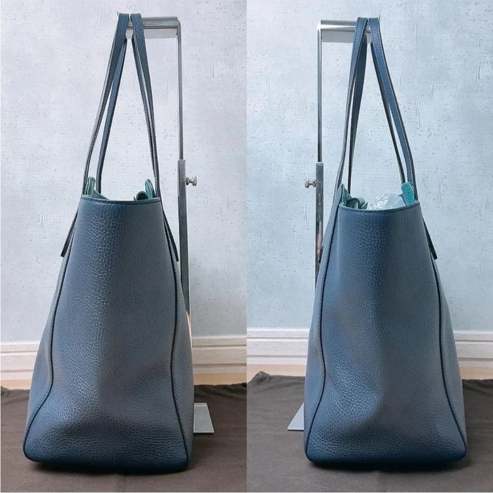 Gucci Blue Leather Shoulder Bag - Picture 4 of 10